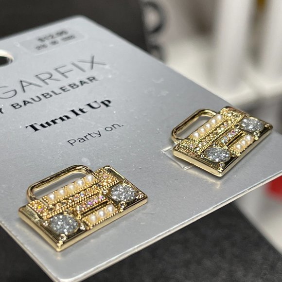 BAUBLEBAR SUGARFIX Boombox Stereo Earrings NEW - Picture 5 of 7